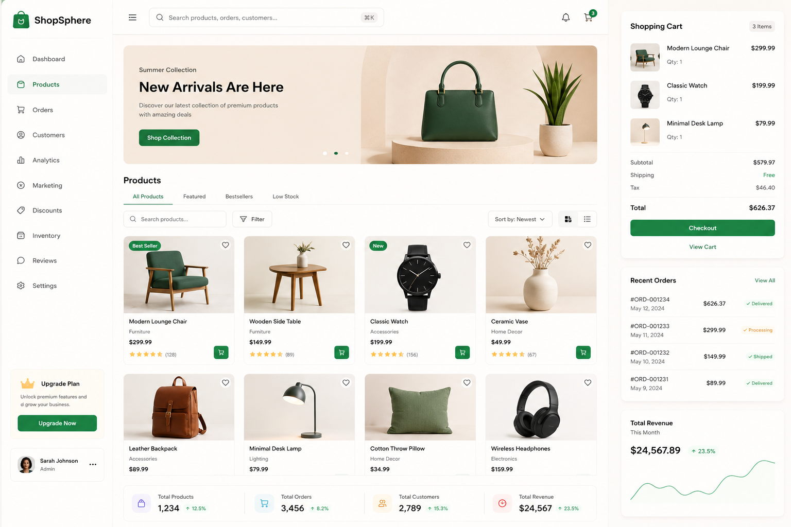 Retail & E-Commerce technology platform interface